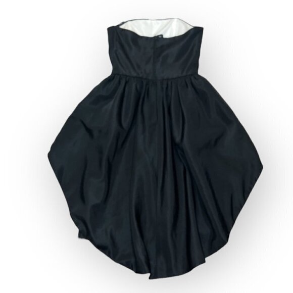 𝅺LORI Ann black and white tube dress with trail size Medium - Picture 2 of 9